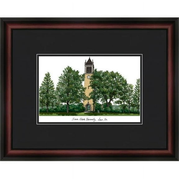 Campus Images IA998A Iowa State University Academic Framed Lithograph