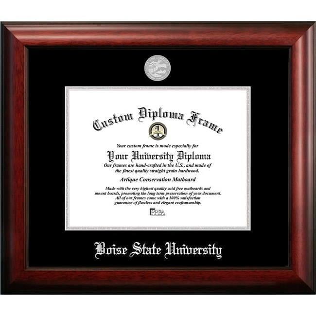 Campus Images ID991SED-1185 11 x 8.5 in. Boise State University Silver Embossed Diploma Frame