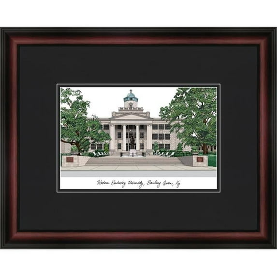 Campus Images KY996A 18'' x 14'' Western Kentucky University Academic - Satin Mahogany