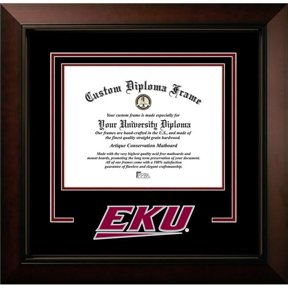 Campus Images KY999LBCSD-1185 8.5 x 11 in. Eastern Kentucky University Logo Diploma Frame, Legacy Black Cherry Spirit