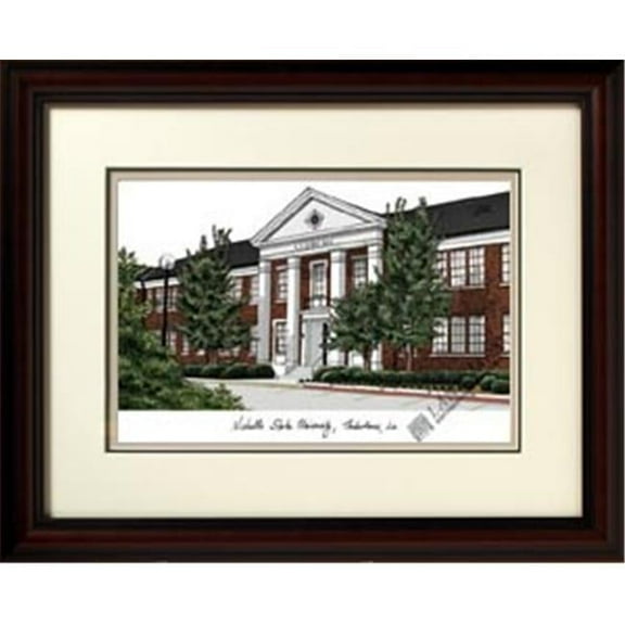 Campus Images LA997R 18'' x 14'' Nicholls State Alumnus Framed Lithograph