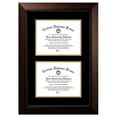thumbnail image 1 of Campus Images LEGBG001DD-8511 8.5 x 11 in. Double Degree Legacy Black Certificate Frame with Black & Gold Mats, 1 of 1