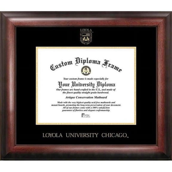 Campus Images Loyola University Chicago Gold Embossed Diploma Frame