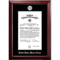 thumbnail image 1 of Campus Images MACCL00211x14 11 x 14 in. Patriot Frames Marine Certificate Classic Mahogany Frame with Silver Medallion, 1 of 1