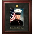 thumbnail image 1 of Campus Images MAPEX001 8 x 10 in. Patriot Frames Marine Portrait Executive Mahogany Frame with Gold Medallion, 1 of 1