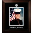 thumbnail image 1 of Campus Images MAPLG002 8 x 10 in. Patriot Frames Marine Portrait Legacy Black Cherry Frame with Silver Medallion, 1 of 2