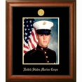 thumbnail image 1 of Campus Images MAPSW002 8 x 10 in. Patriot Frames Marine Portrait Satin Walnut Frame with Gold Medallion, 1 of 1