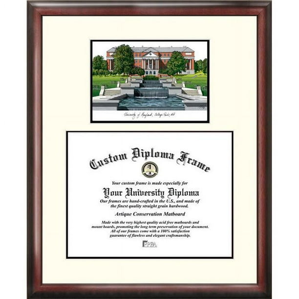 Campus Images MD998V University of Maryland College Park Scholar Framed