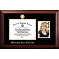 thumbnail image 1 of Campus Images MS997PGED-1185 11 x 8.5 in. Mississippi State University Gold Embossed Diploma Frame with 5 x 7 in. Portrait - Satin Mahogany, 1 of 1
