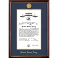 thumbnail image 1 of Campus Images NACPT0019x14 9 x 14 in. Patriot Frames Navy Certificate Petite Mahogany Frame with Gold Medallion, 1 of 1