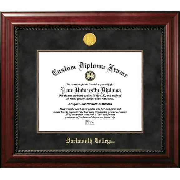 Campus Images NH999EXM-1612 12 x 16 in. Dartmouth College Executive Diploma Mahogany Frame