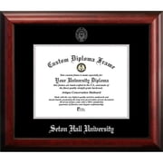 Campus Images NJ997SED-1185 11 x 8.5 in. Seton Hall University Silver Embossed Diploma Frame