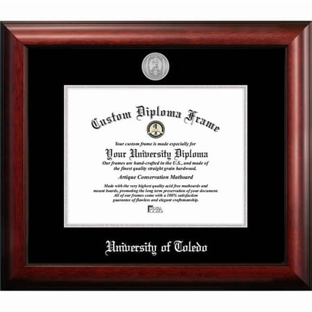 Campus Images OH985SED-108 10 x 8 in. University of Toledo Silver Embossed Diploma Frame