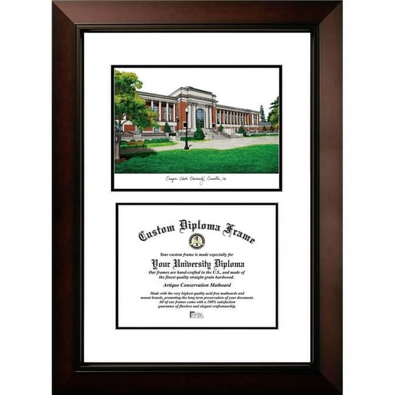 Campus Images OR996LV-108 10 x 8 in. Oregon State University Legacy Scholar Diploma Frame - Satiny