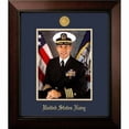 thumbnail image 1 of Campus Images  Patriot Frames Navy Portrait Legacy Black Cherry Frame with Gold Medallion - 8 x 10 in., 1 of 2