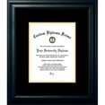 thumbnail image 1 of Campus Images SBBG001810 8 x 10 in. Satin Certificate Frame with Black & Gold Mats, Black, 1 of 3