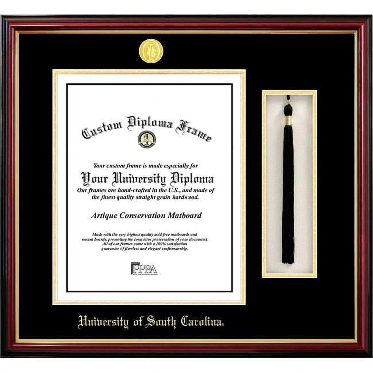 Campus Images SC995PMHGT-1114 14 x 11 in. University of South Carolina Tassel Box & Diploma Frame