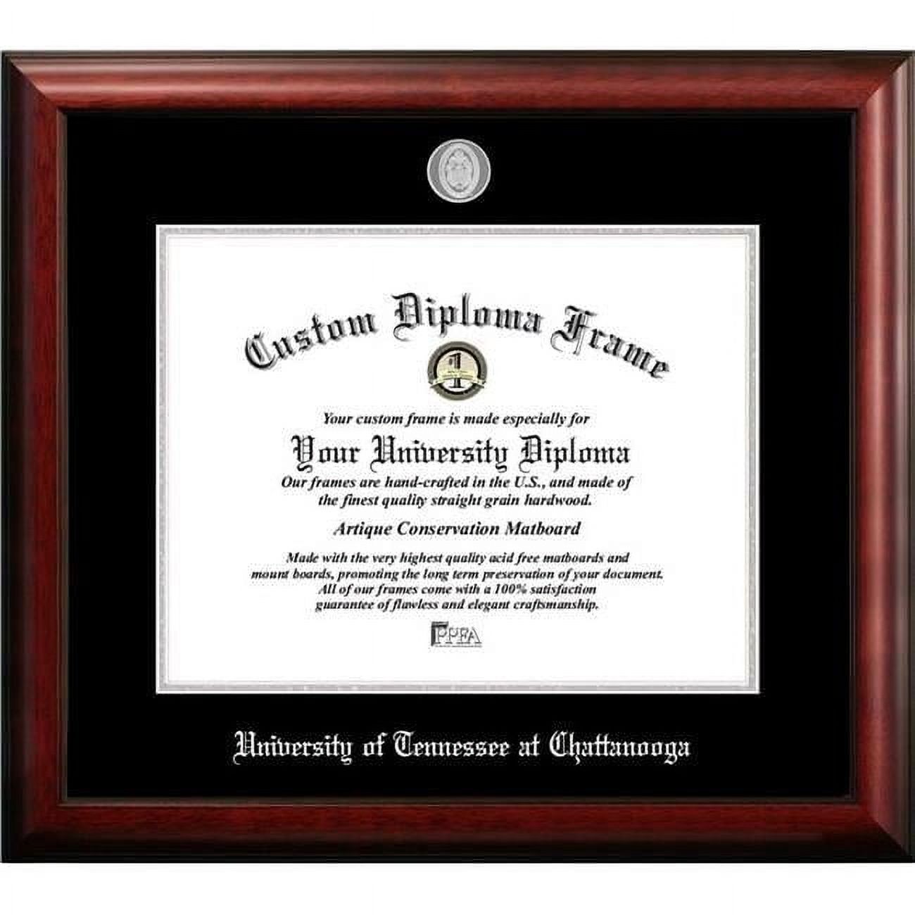 Campus Images TN997SED-1714 17 x 14 in. University of Tennessee Chattanooga Silver Embossed Diploma Frame