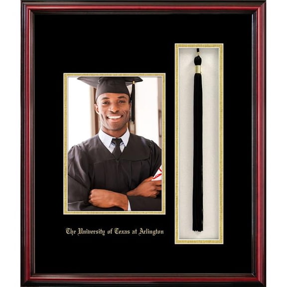 Campus Images TX9465x7PTPC 5 x 7 in. University of Texas, Arlington Portrait Frame with Tassel Box Petite Cherry