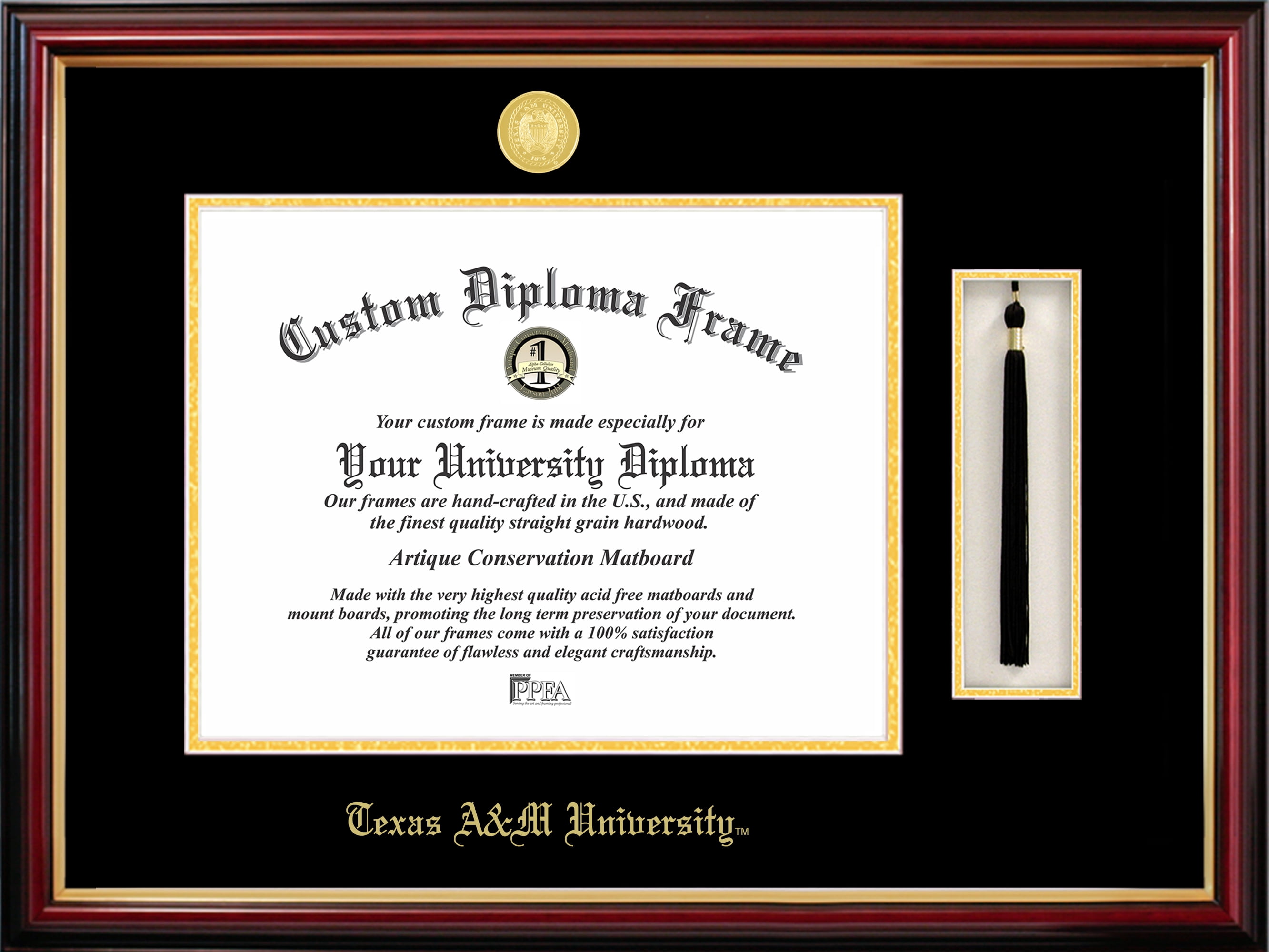 Campus Images Texas A&M University 12.5" x 16" Tassel Box and Diploma Frame