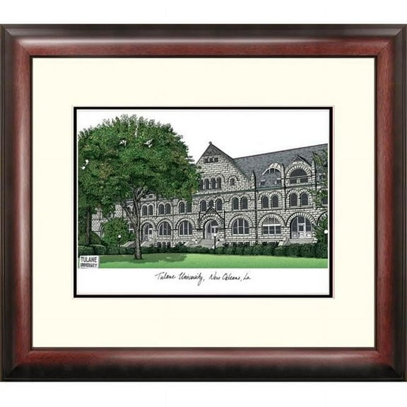 Campus Images Tulane University Alumnus Framed Lithograph