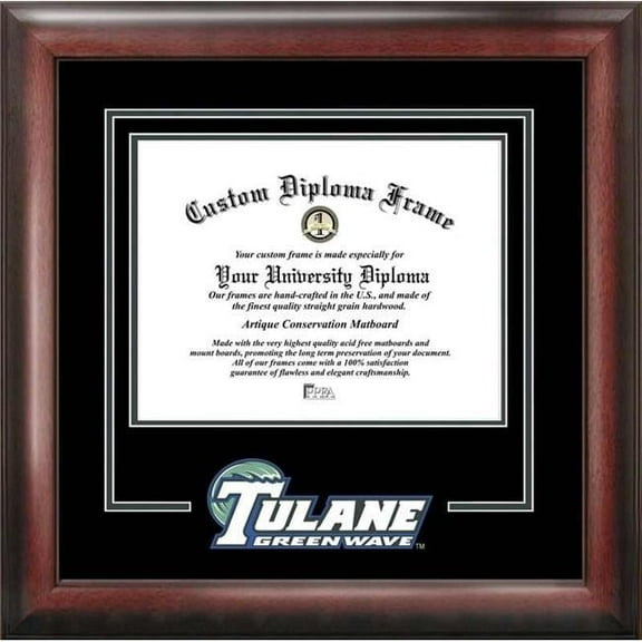 Campus Images Tulane University Spirit Diploma Frame