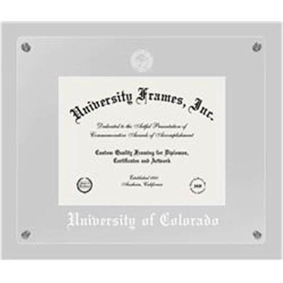 Campus Images University of Colorado Boulder Lucent Clear-Over-Clear Diploma Frame