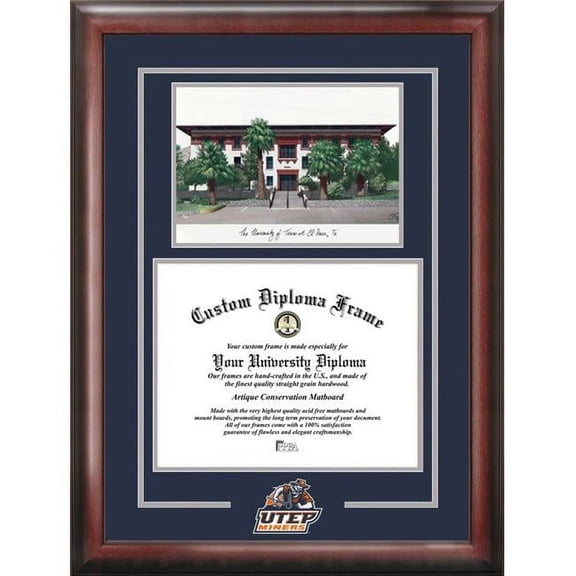 Campus Images  University of Texas  El Paso Spirit Graduate Frame with Campus Image