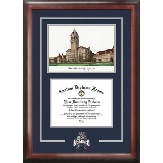 Campus Images Utah State University Spirit Graduate Frame with Campus Image