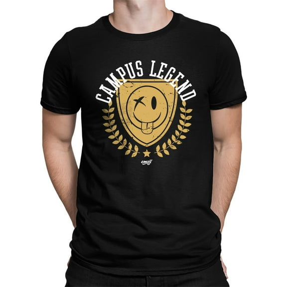 Campus Legend Shield - Retro College Graphic Men's T-shirt
