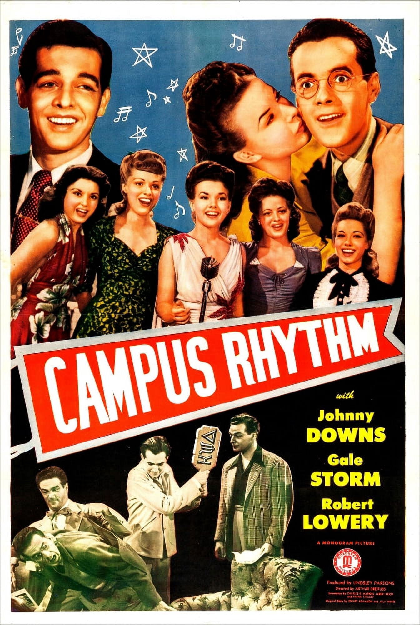 Campus Rhythm Us Poster Top From Left: Robert Lowery Gale Storm Johnny