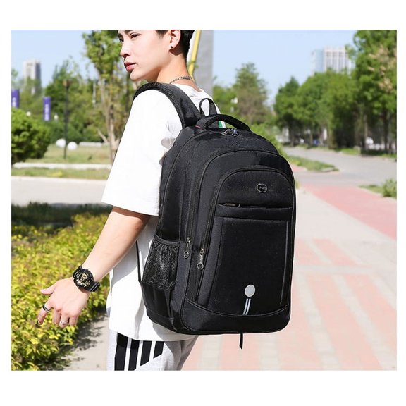 Campus Simple Large-capacity Computer Backpack,Black