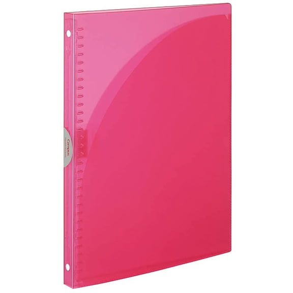 Campus Slide Binder, Adapt Slim, Double Pockets, A4, 30 Holes, Up to 65 Sheets, Pink, Japan Import (RU-AP171P)