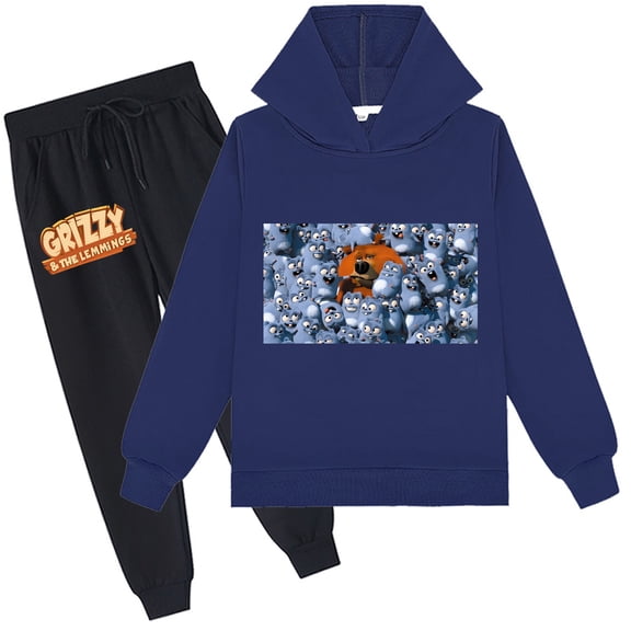 Campus Wear Set Grizzly And The Lemmings Comfy Hoodie & Pants works for Students’ Sports Casual Days