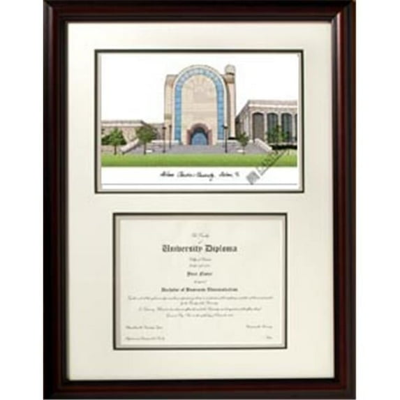 Campusimages TX969LR Abilene Christian University Legacy Alumnus Framed Lithograph