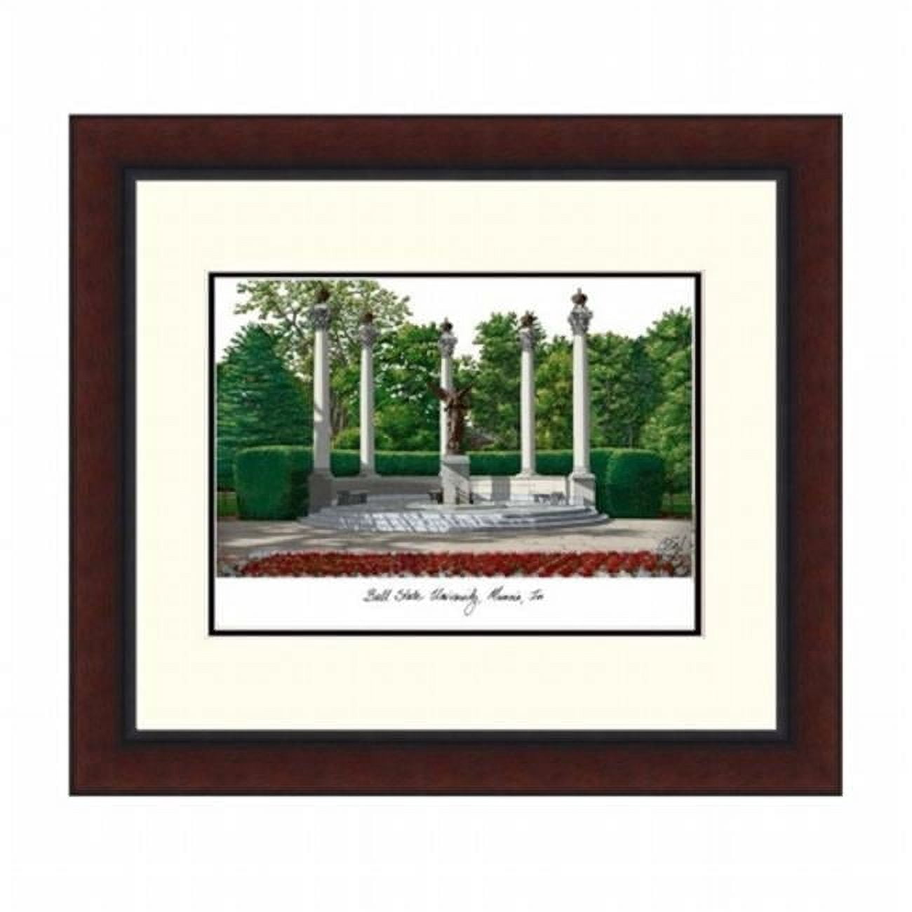 Campusimages IN985LR Ball State University Legacy Alumnus Framed Lithograph