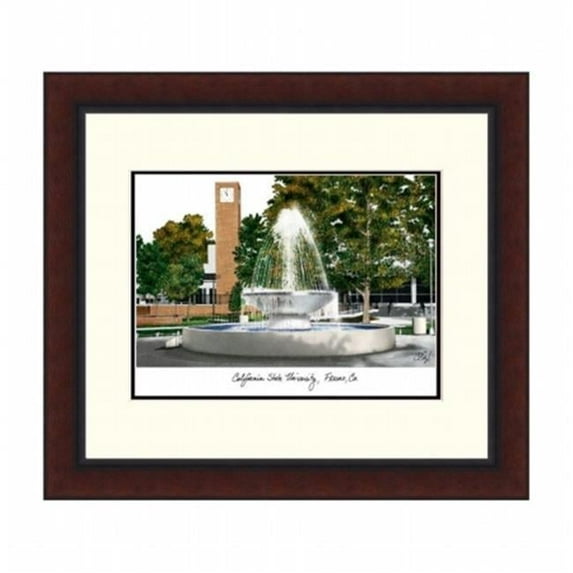 Campusimages CA920LR Cal State Fresno Legacy Alumnus Framed Lithograph