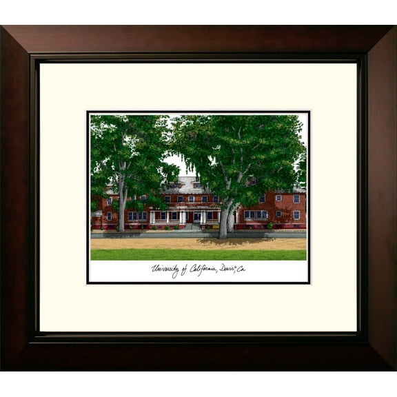 Campusimages CA942LR University of California Davis Legacy Alumnus Framed Lithograph