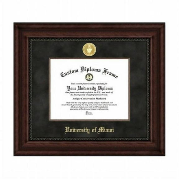 Campusimages FL988EXM University of Miami Executive Diploma Frame
