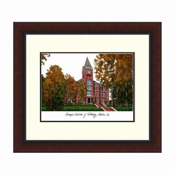 Campusimages GA974LR Georgia Institute of Technology Legacy Alumnus Framed Lithograph