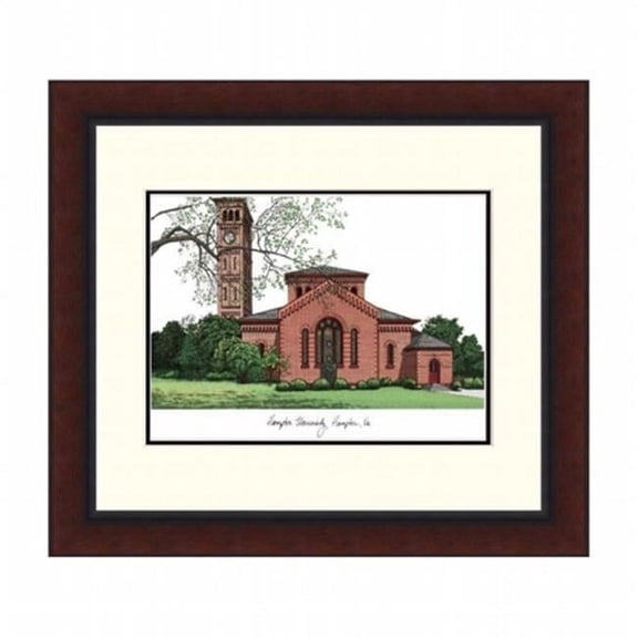 Campusimages VA990LR Hampton University Legacy Alumnus Framed Lithograph