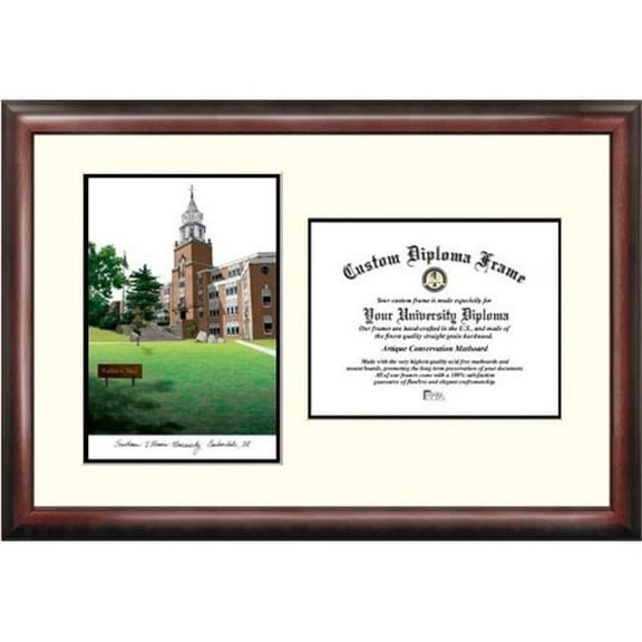 Campusimages IL972LV Southern Illinois University Legacy Scholar Diploma Frame