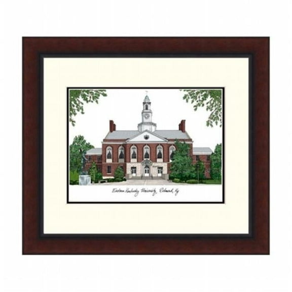 Campusimages KY999LR Eastern Kentucky Legacy Alumnus Framed Lithograph