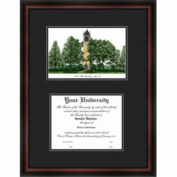Campusimages IA998LR Lowa State University Legacy Alumnus Framed Lithograph