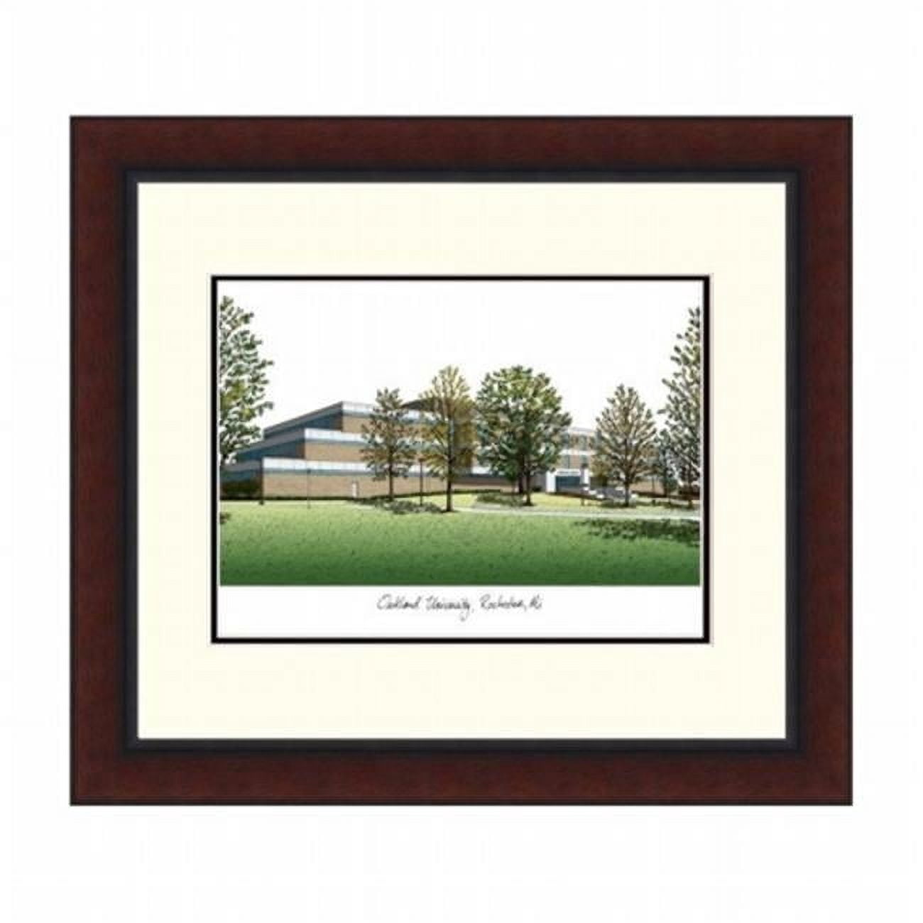 Campusimages MI984LR Oakland University Legacy Alumnus Framed Lithograph