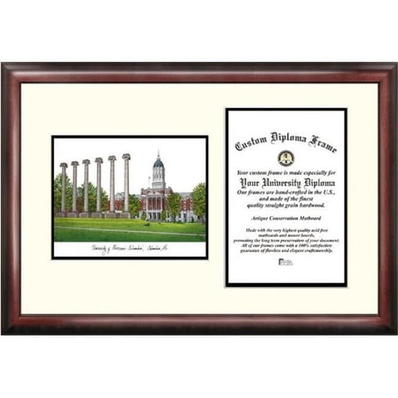 Campusimages MO999LV University of Missouri Legacy Scholar Diploma Frame