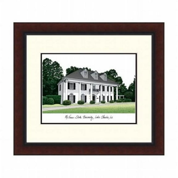 Campusimages LA996LR McNeese State University Alumnus Legacy Framed Lithograph