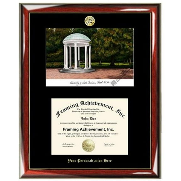 Campusimages NC997LGED University of North Carolina Chapel Hill Gold Embossed Diploma Frame