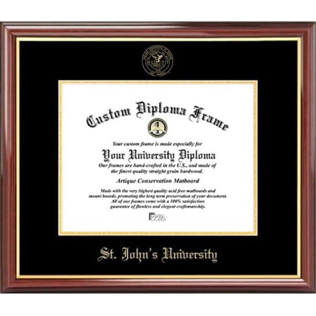Campusimages NY998LV St Johns University Legacy Scholar Diploma Frame