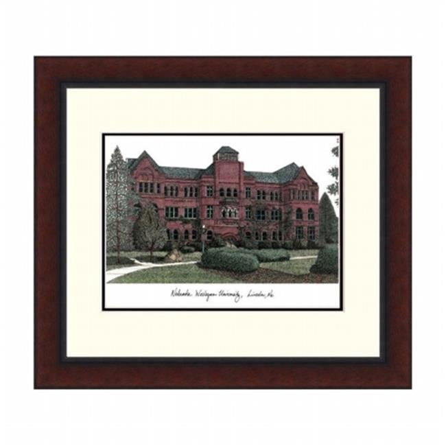 Campusimages NE998LR Nebraska Wesleyan Legacy Alumnus Framed Lithograph